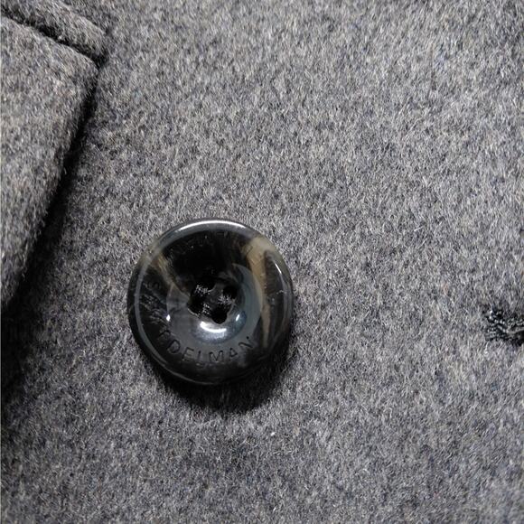 Sam Edelman Women's Wool Blend Peacoat Size 4 Gray Double Breasted Winter Coat - Picture 13 of 14